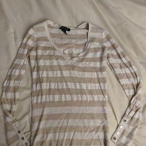 Gold and cream sweater by White House Black Market